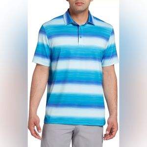 Walter Hagen Men's Perfect 11 Majors Bar Stripe Golf Polo